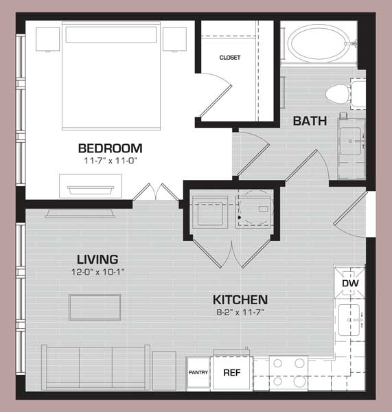 Midway Row House - Floorplan - Muscovy - Flats