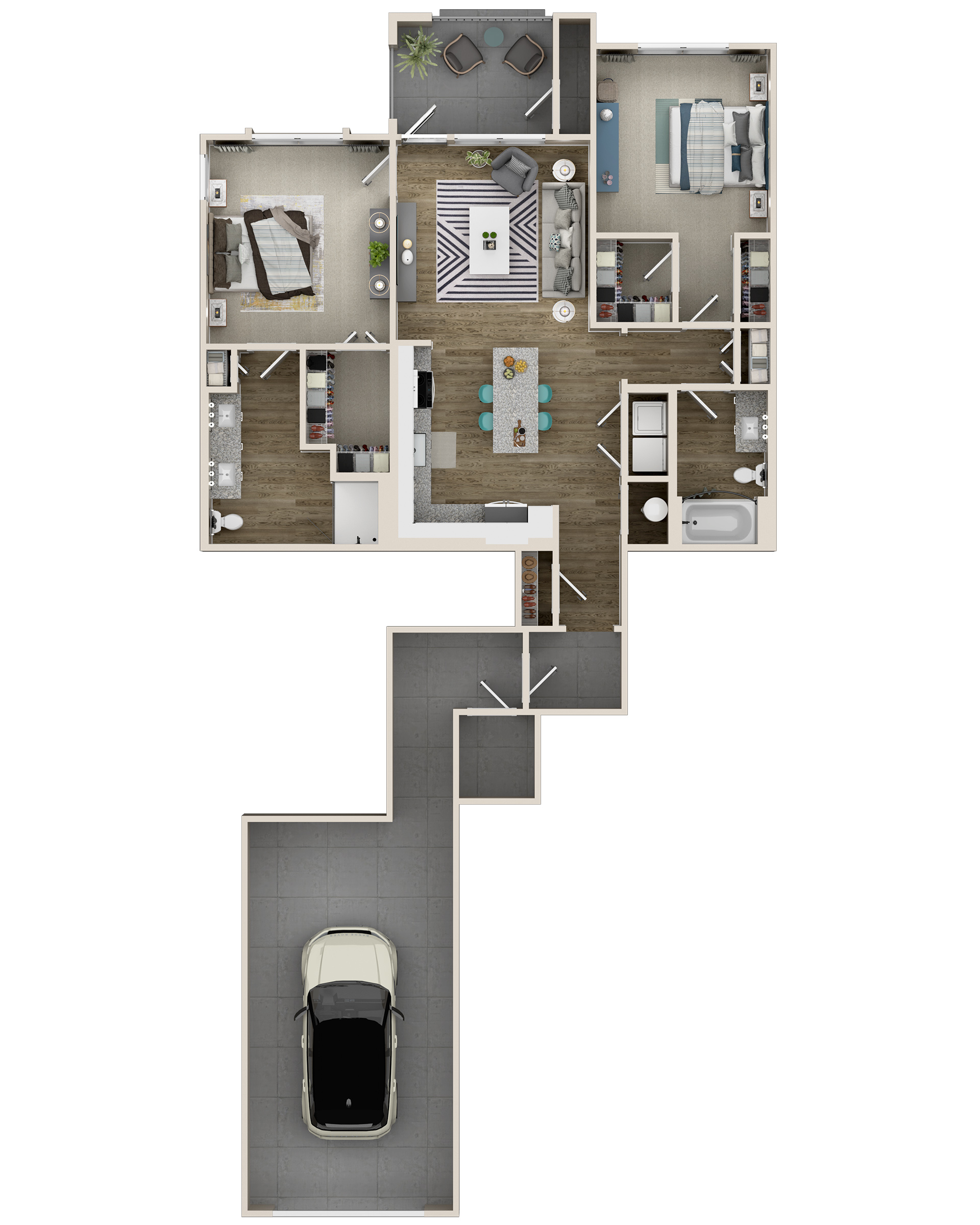 Floorplan - Carriage Home - 2A image
