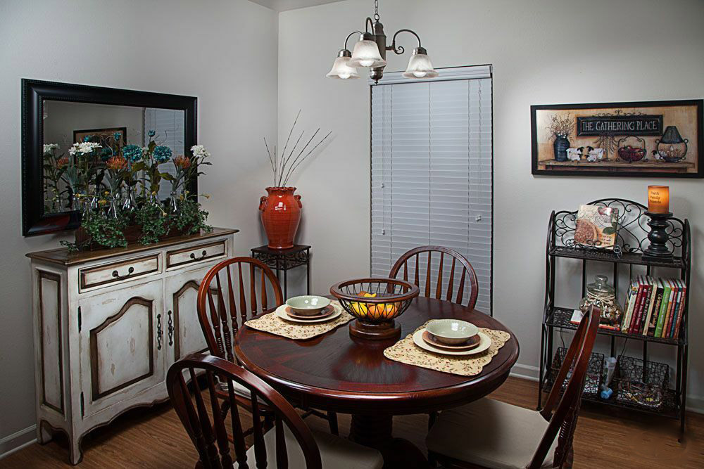 Designer Dining Finishes at The Mill at McCullough Apartments in Belden, MS