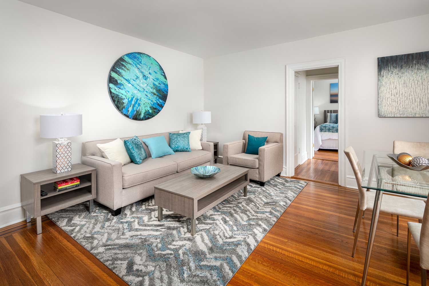 Living Room at Montclair Gardens Apartments in Montclair, New Jersey