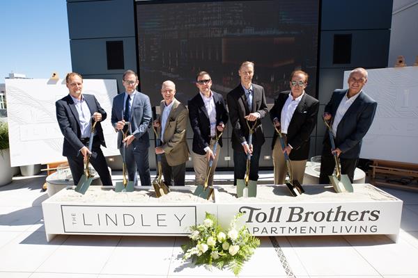 Toll Brothers Apartment Living Breaks Ground on Flagship 422-Unit The Lindley High-Rise Apartment Building in San Diego