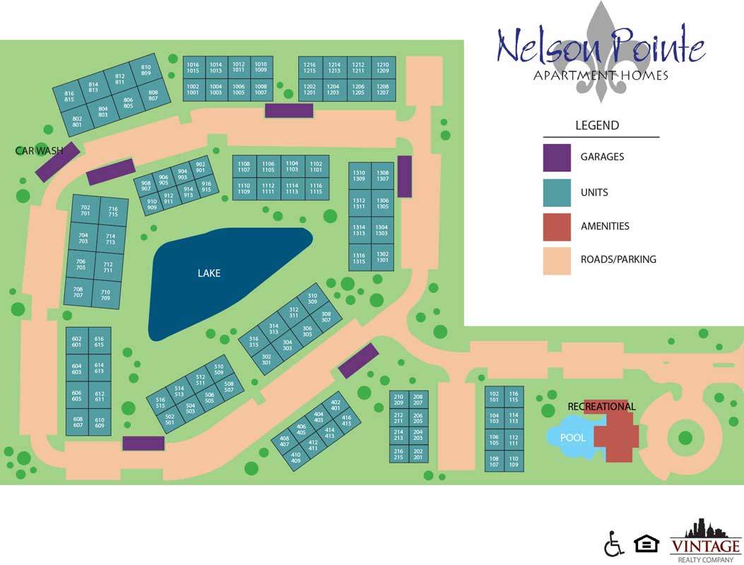 Nelson Pointe Apartment Homes Site Plan
