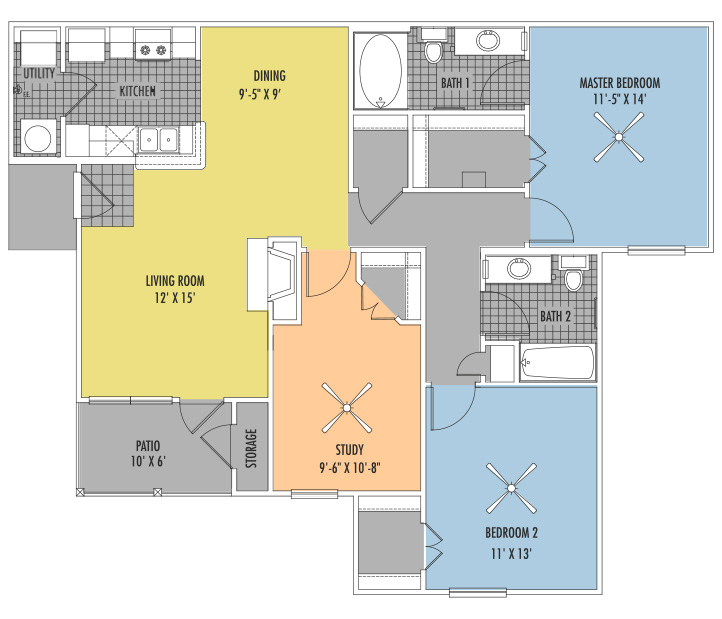 Nelson Pointe Apartment Homes - Floorplan - F