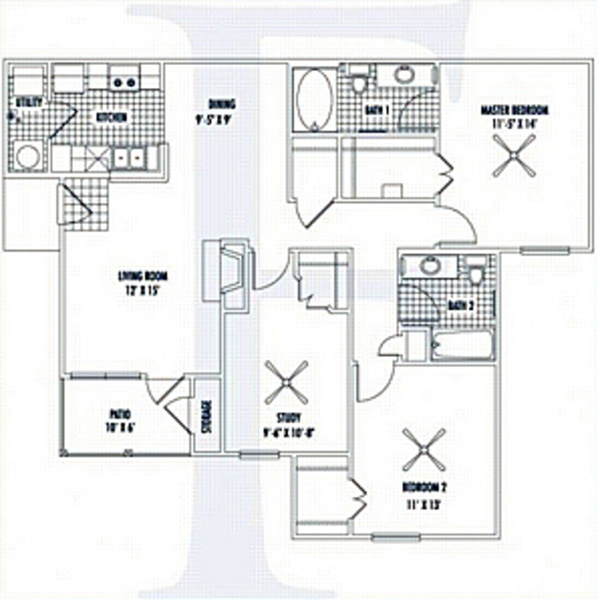 Nelson Pointe Apartment Homes - Floorplan - F