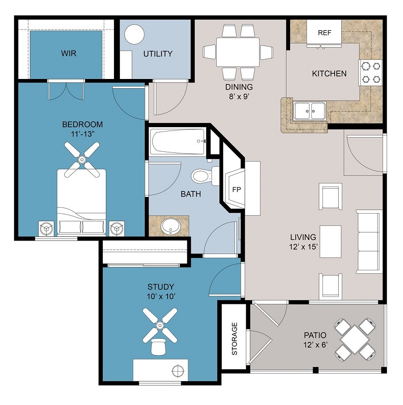 Nelson Pointe Apartment Homes - Floorplan - C