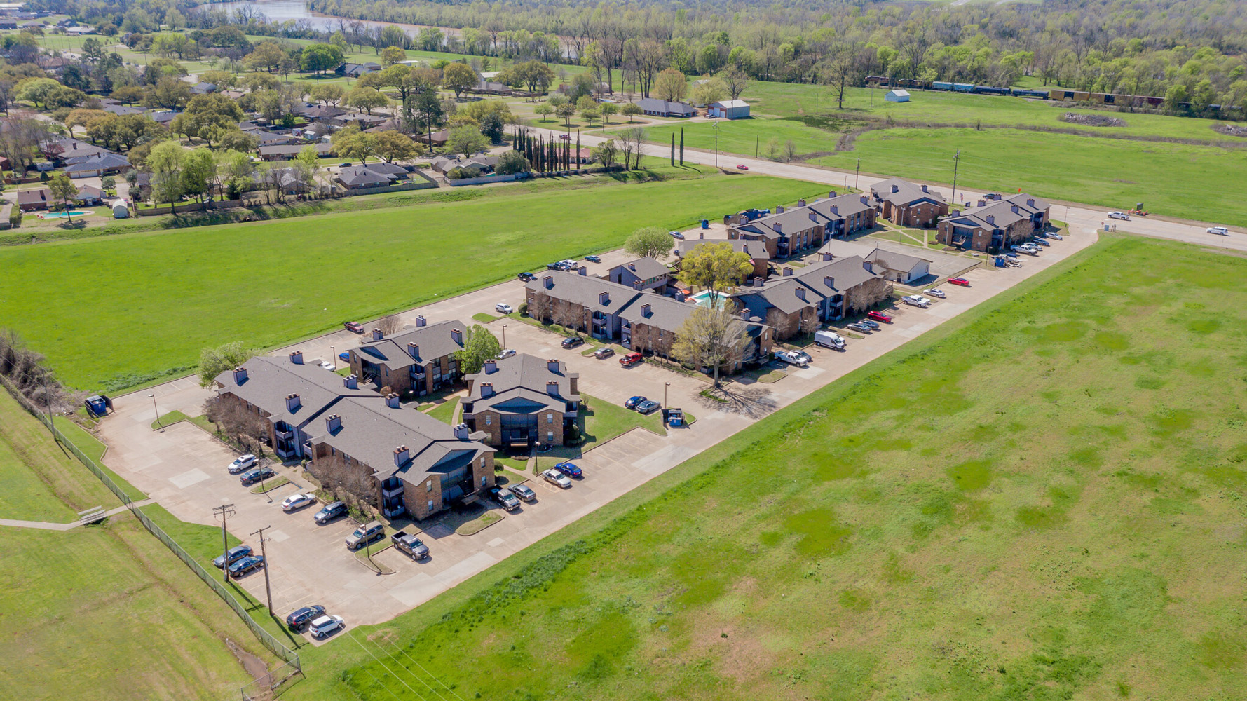 Aerial  Shot of North Pointe Apartments