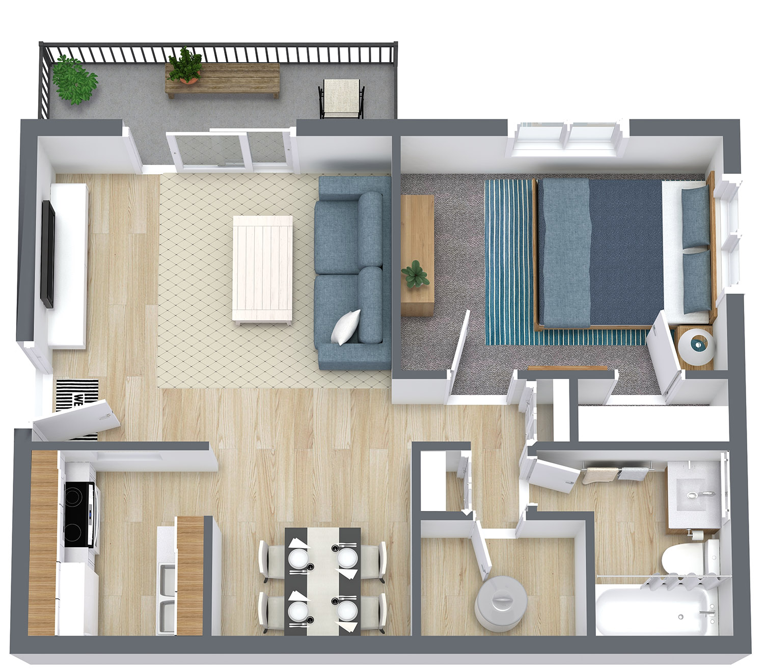 Informative Picture of One Bedroom