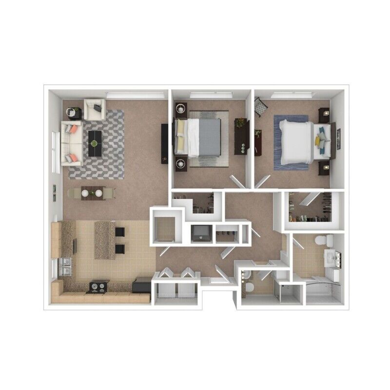 The Residences at Northwood - Floorplan - 2 Beds 1226 A
