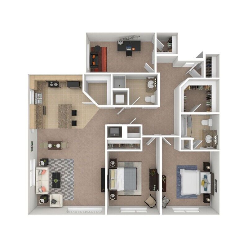 The Residences at Northwood - Floorplan - 3 Beds 1446