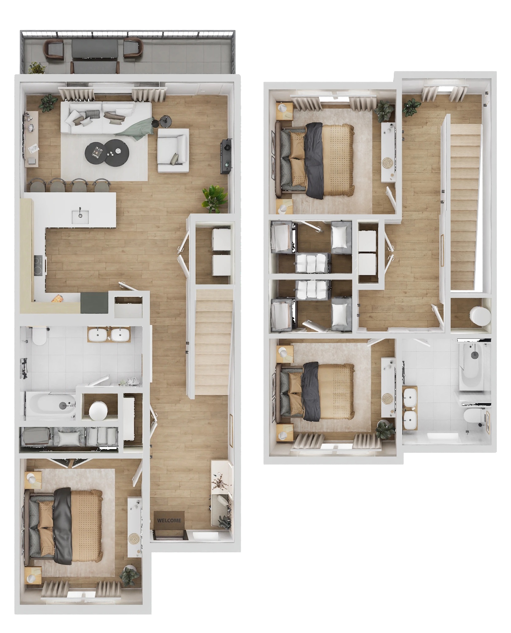 Floor plan layout for ELM