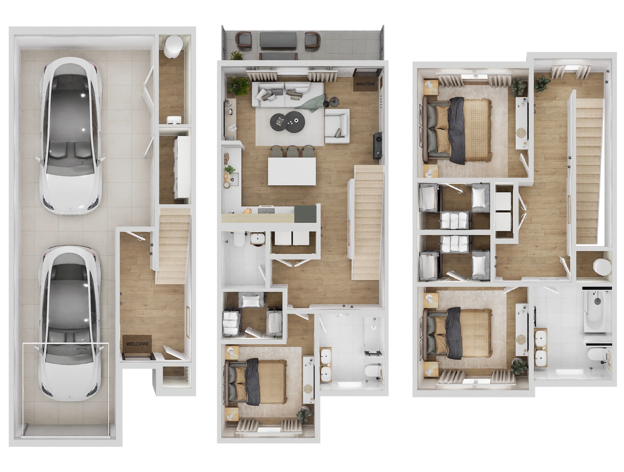 Floor plan layout for FLORA