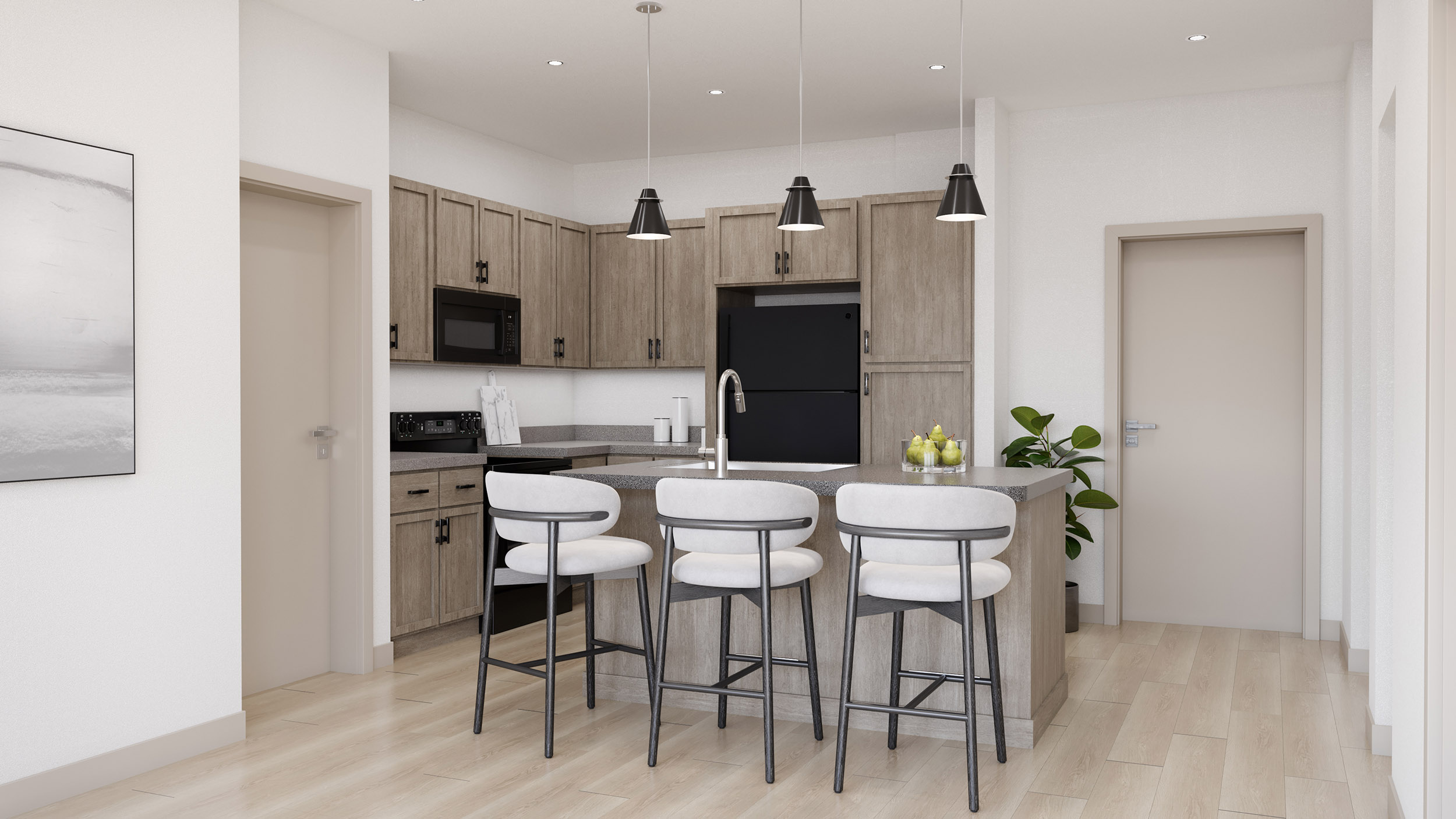 Oakwood Trails Interior Rendering - Kitchen