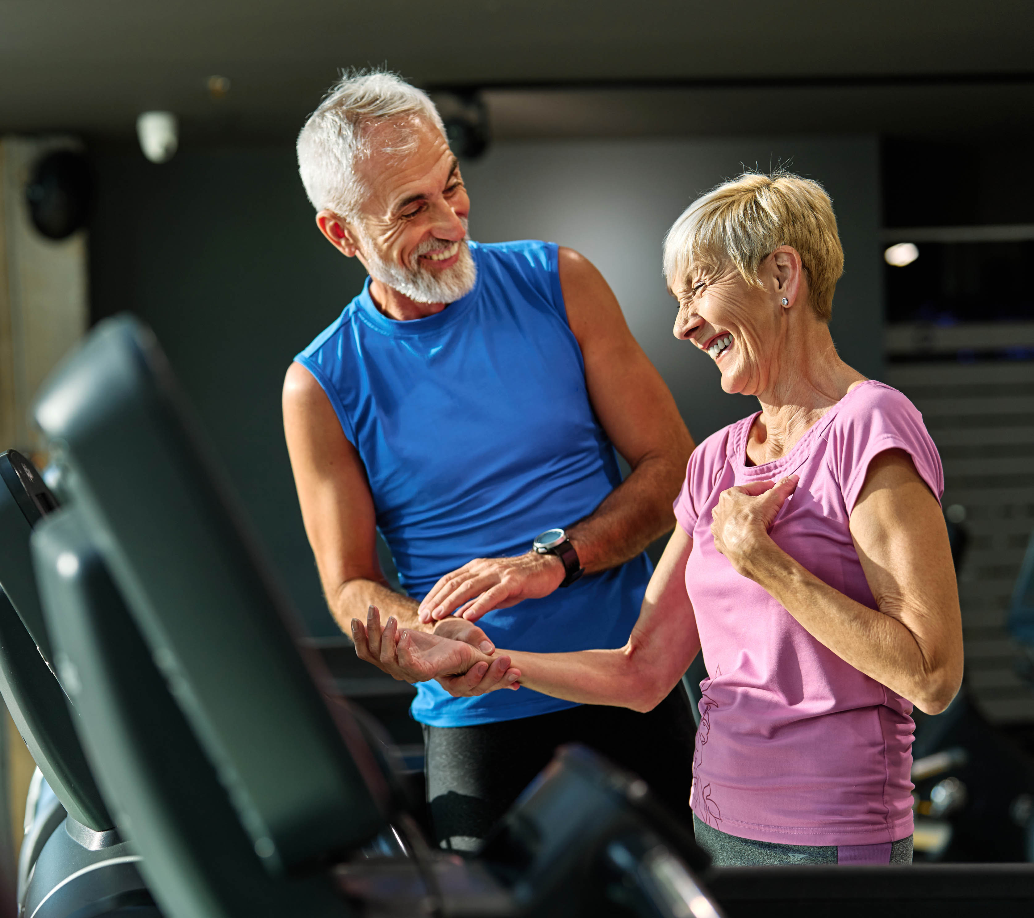 Stock Image of a Couple Working Out