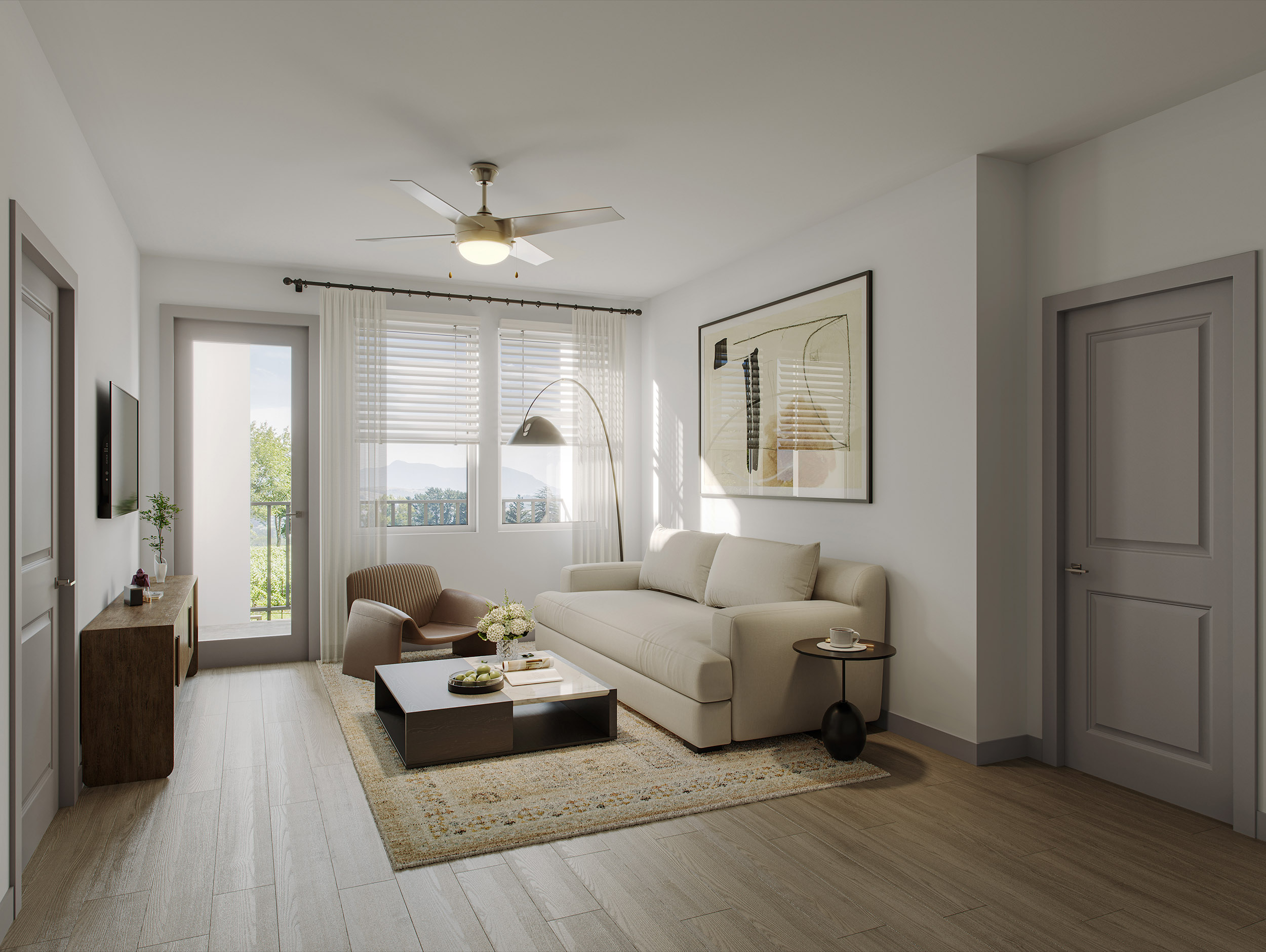 Oakwood Trails Living Room Rendering
