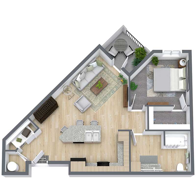Floor plan layout for A3-ADA