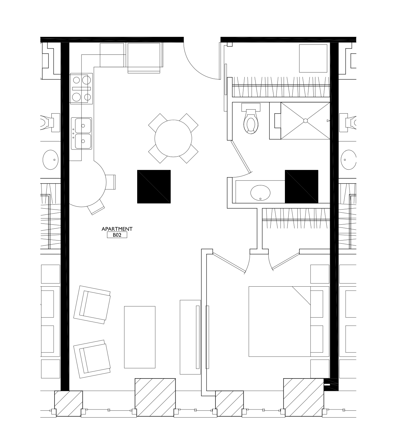 OGGI Lofts - Floorplan - 1 Bedroom