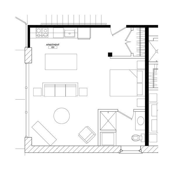 OGGI Lofts - Floorplan - Studio