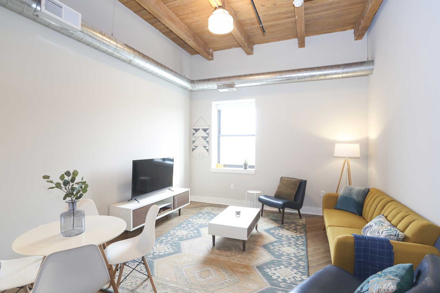 Contemporary Living Room Interior at OGGI Lofts