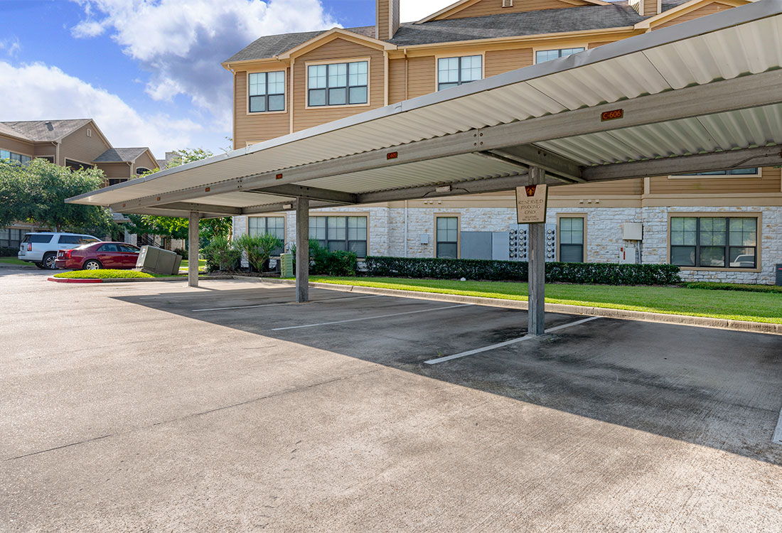 Covered Parking at Preserve at Old Dowlen Apartments in Beaumont, TX