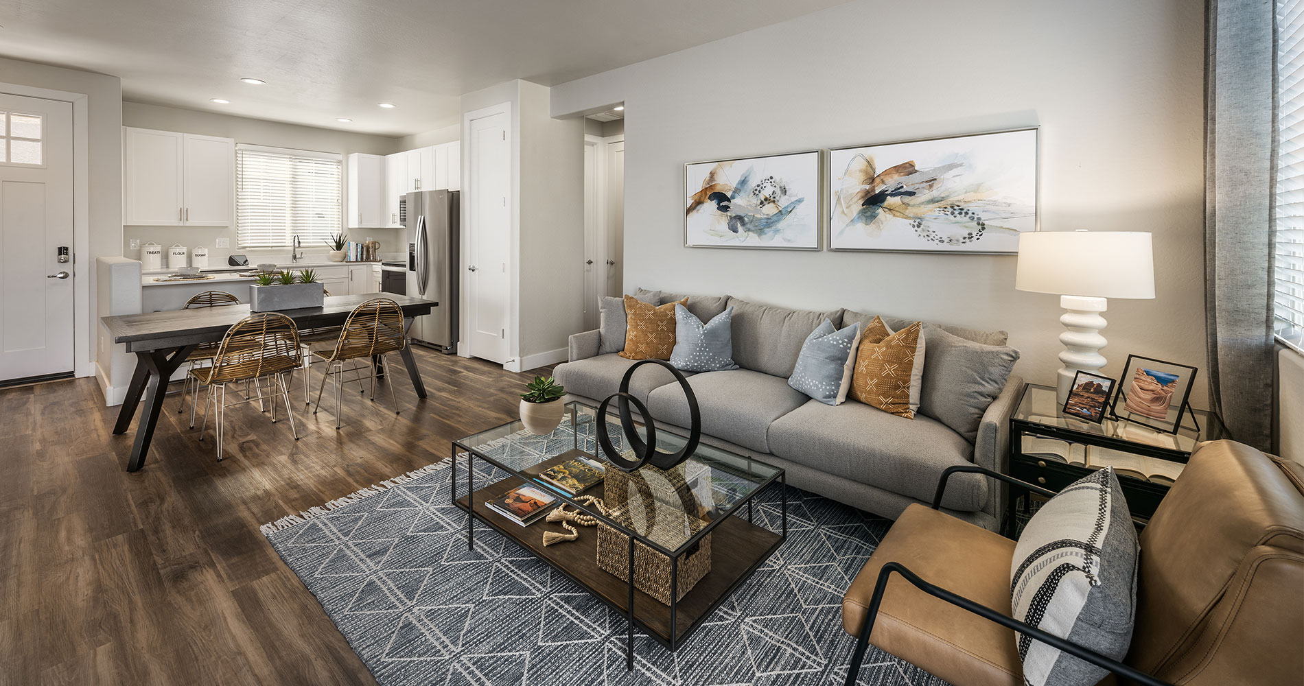 Spacious Living Spaces in Village at Olive Marketplace Apartments