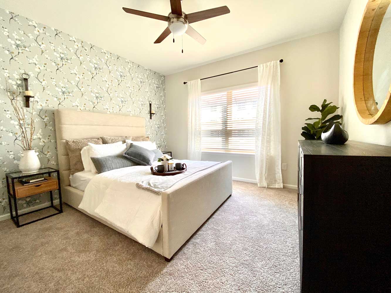 Large Bedroom at Oxford at Santa Clara Apartments in Pflugerville, Texas