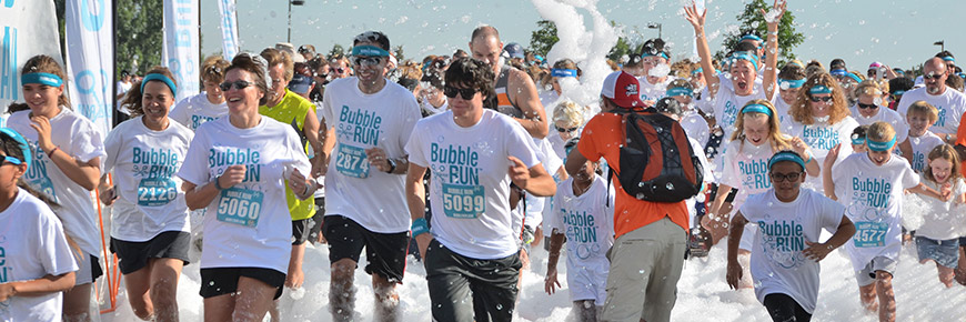 The Most Fun Run in Fort Worth Is Back! Check Out Bubble Run 2019 This Weekend Cover Photo