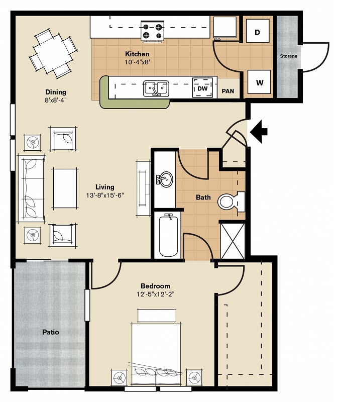Oxford at Lake Worth Apartments - Floorplan - A2