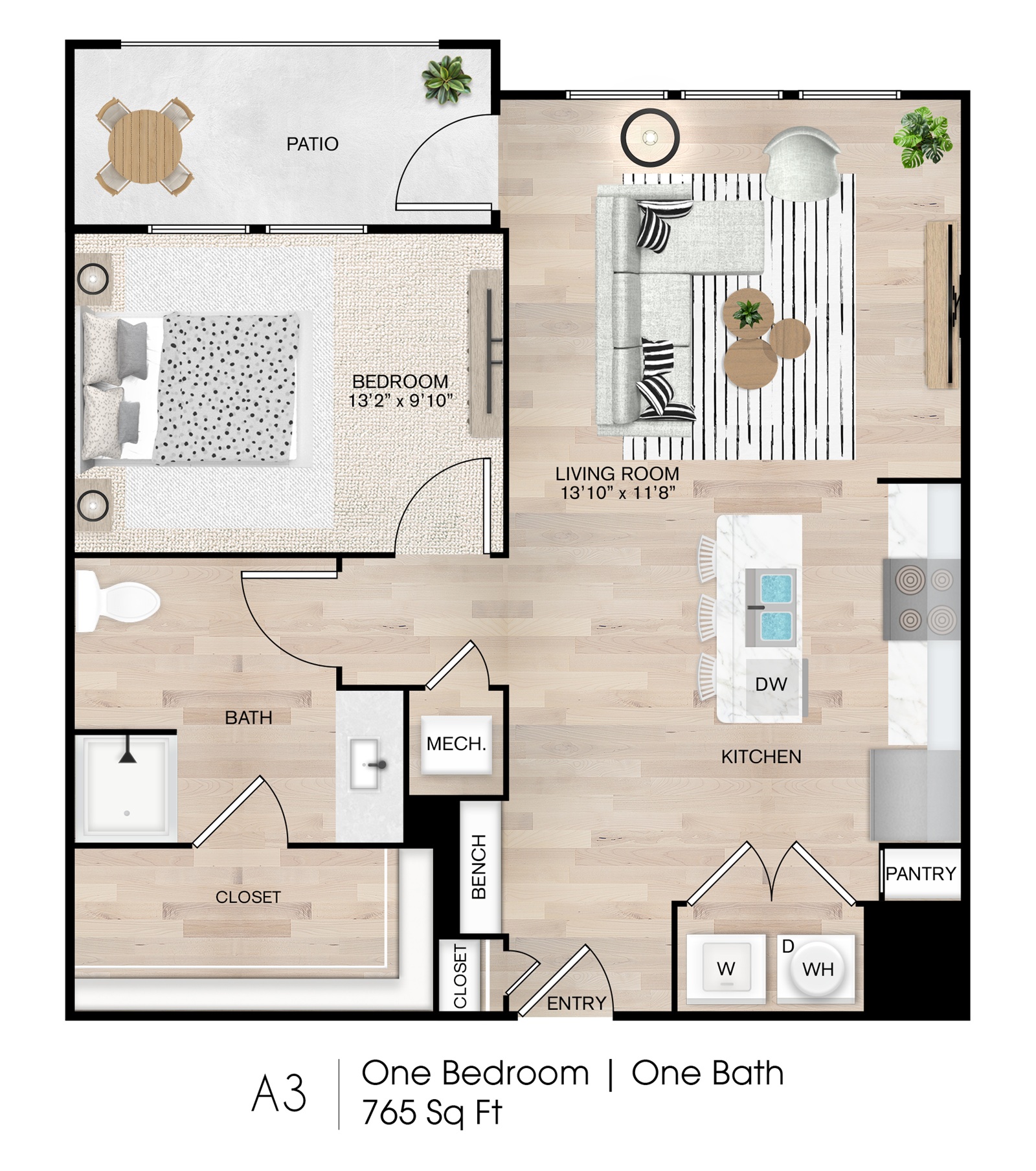 Floor plan layout for Dakota