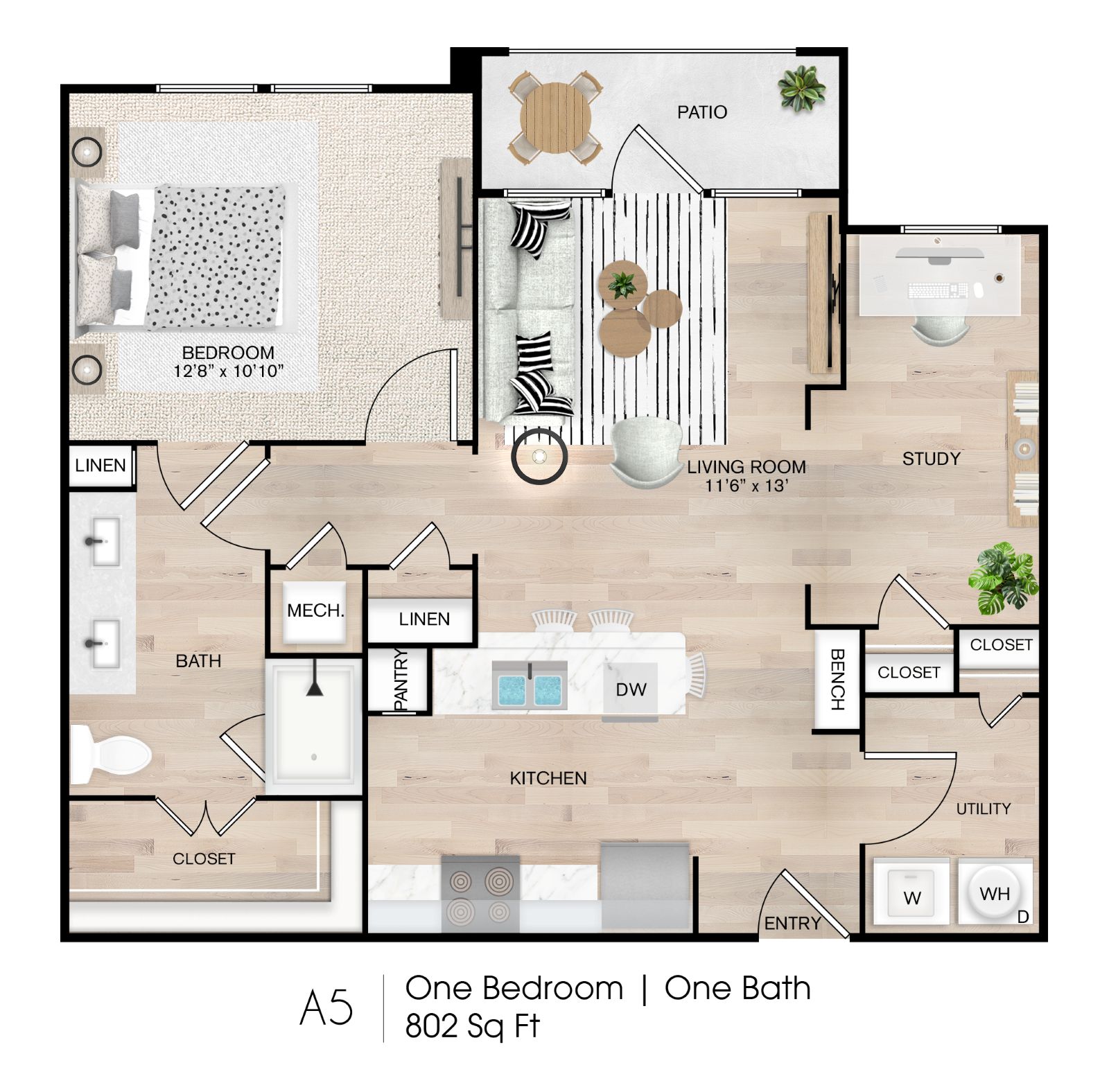 Floor plan layout for Avery