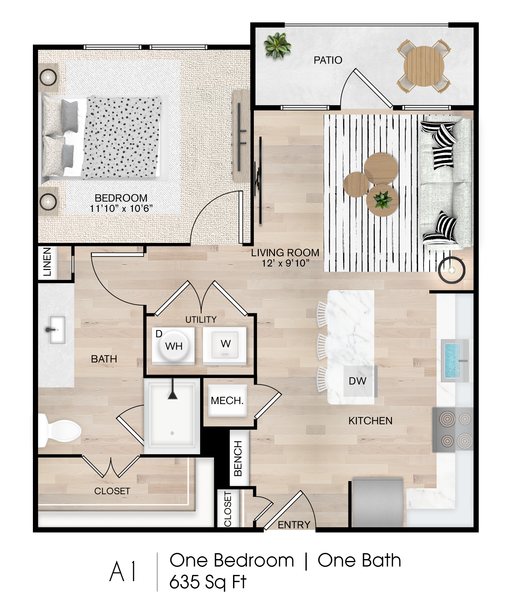 Floor plan layout for Sutton