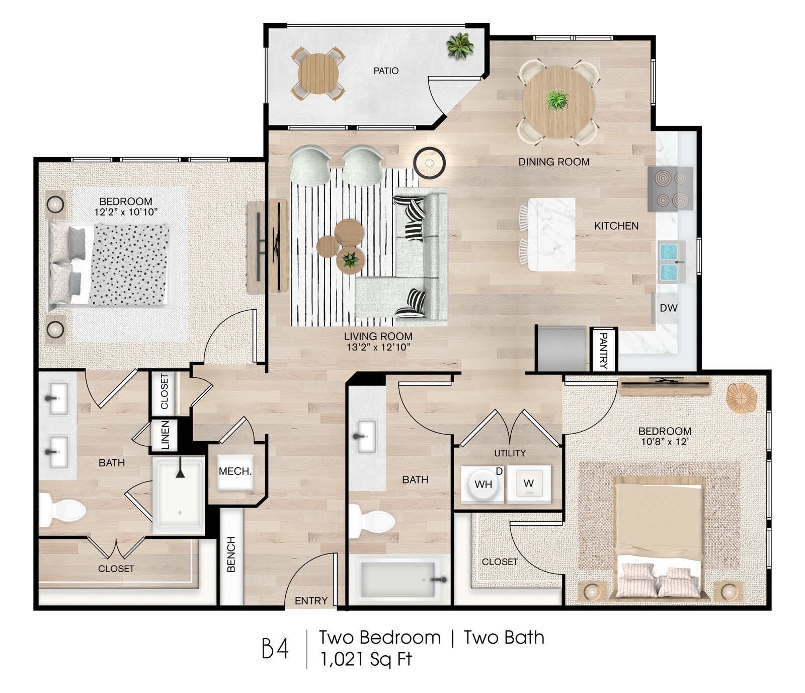 Floor plan layout for Magnolia