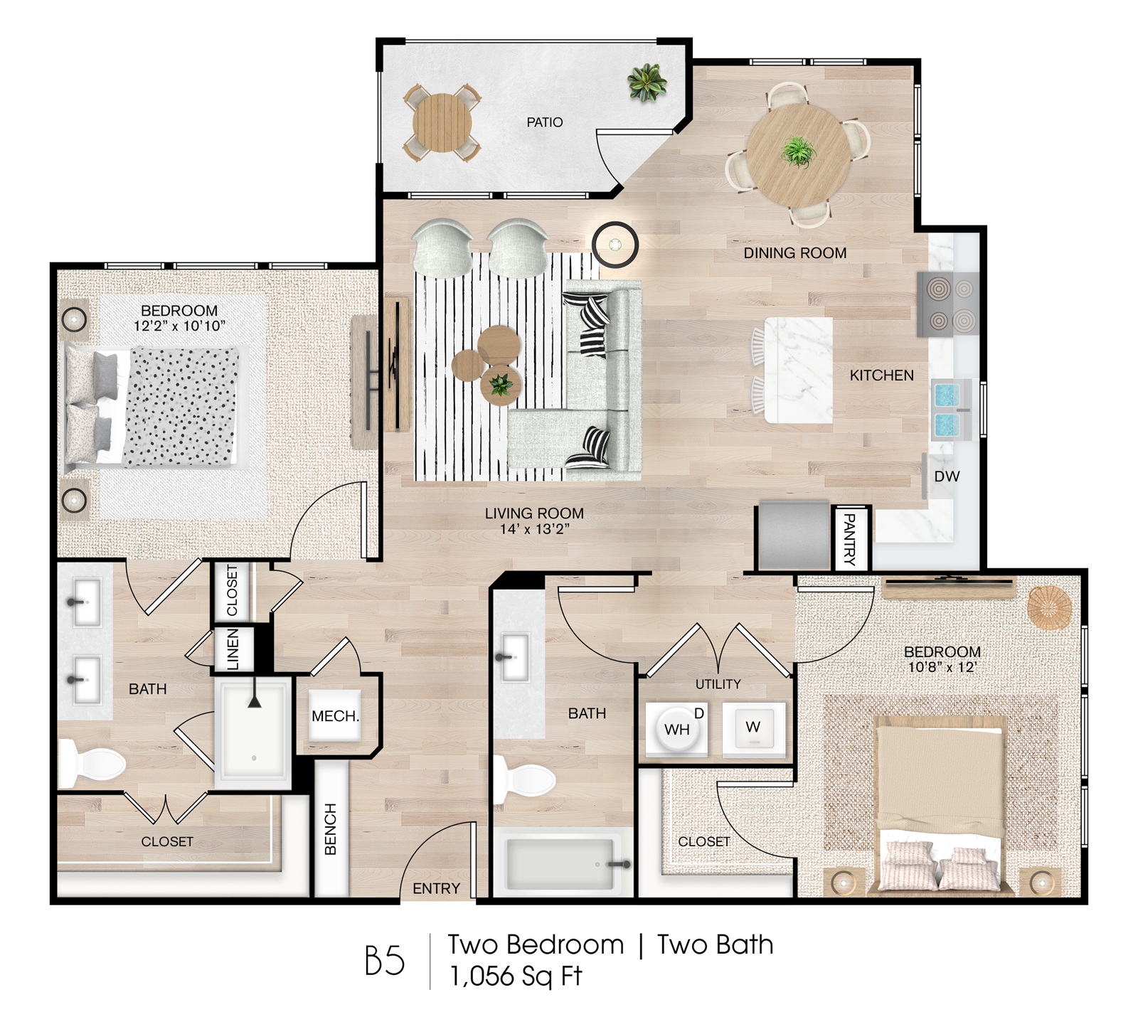 Floor plan layout for Willow