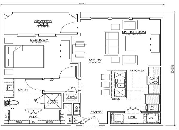 Floor plan layout for A3