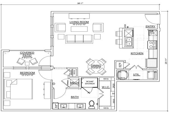 Floor plan layout for A5