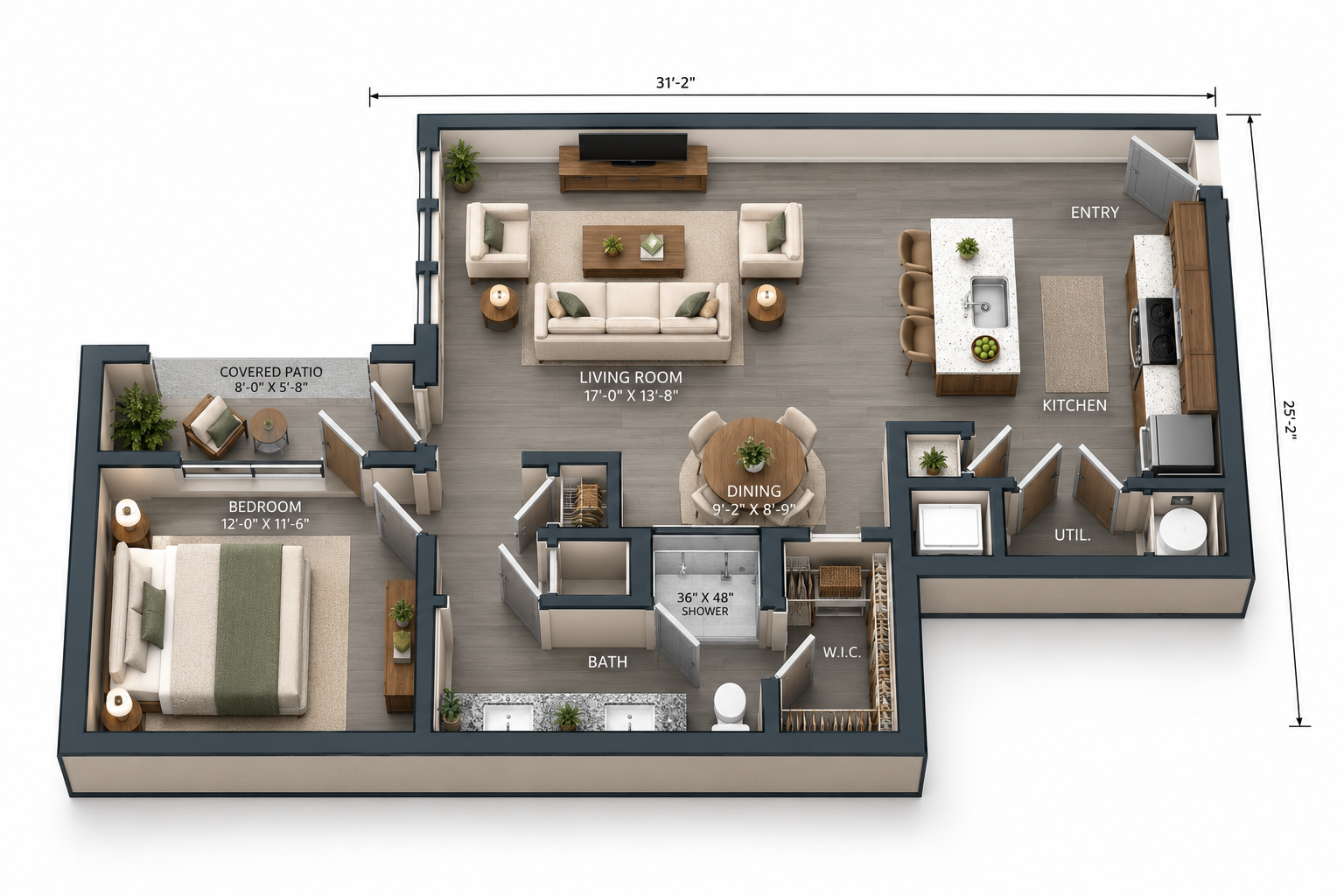 Floor plan layout for A5