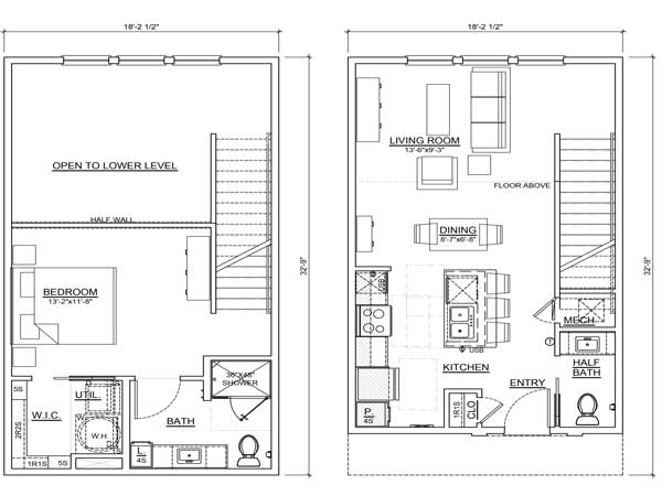 Floor plan layout for L1