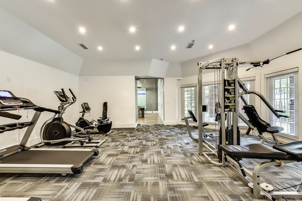 Fully Equipped Fitness Center at Pacifica Apartments in Dallas,TX