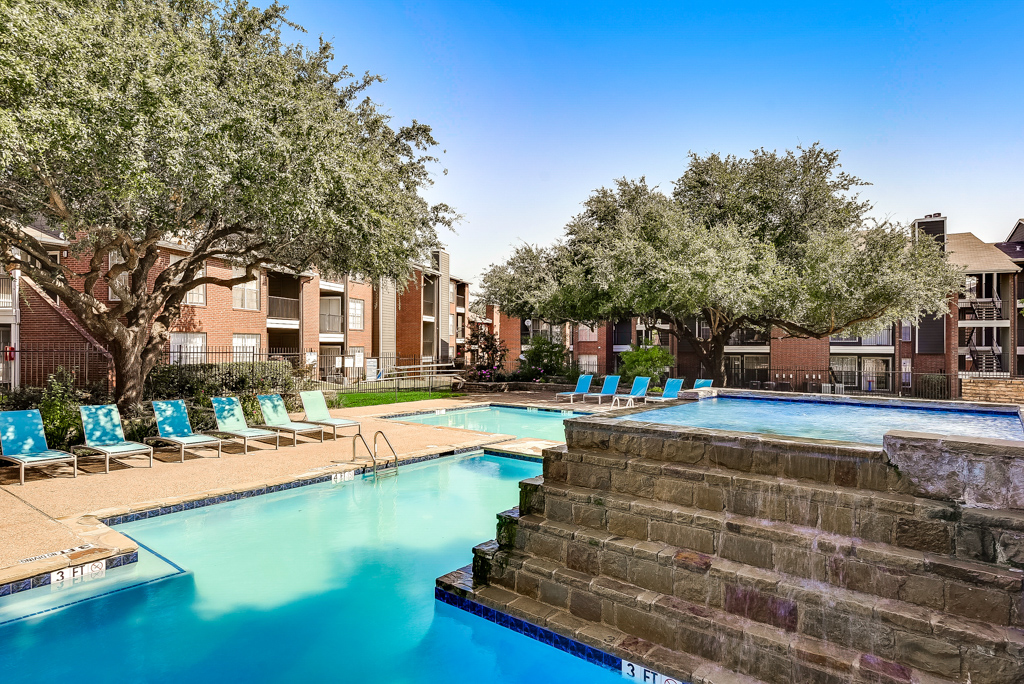 Architectural Pool at Pacifica Apartments in Dallas,TX