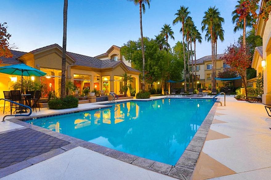 Sparkling Pool at Palazzo Townhomes in Phoenix, AZ