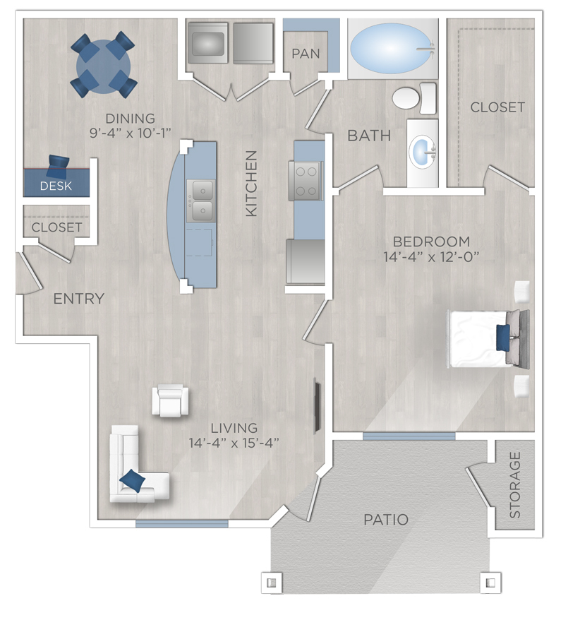 Floor plan layout for A3