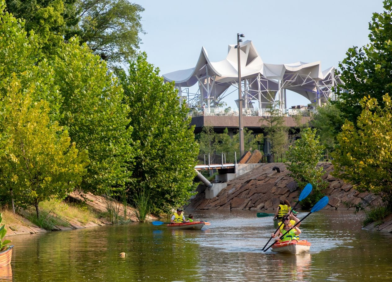 Photo from river of The Gathering Place 