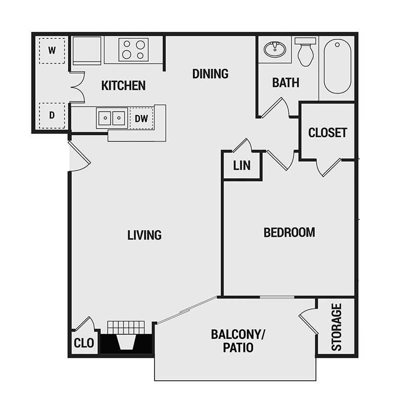Floor plan layout for A2