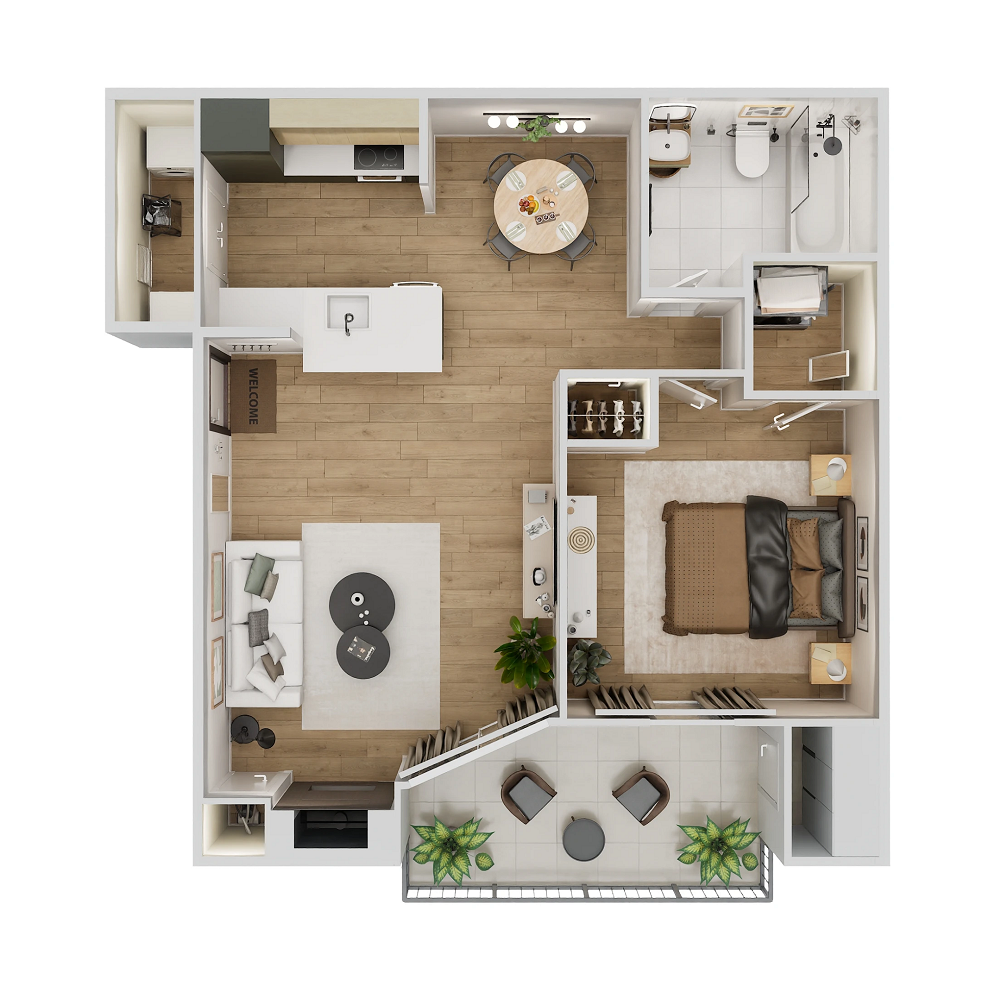 Floor plan layout for A3