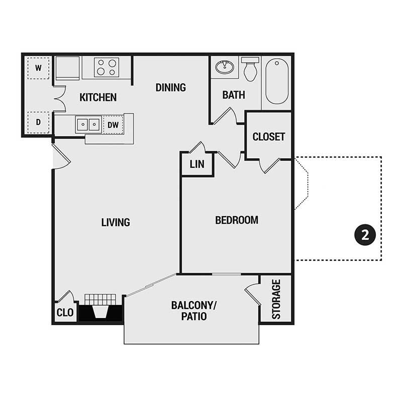 Floor plan layout for A4
