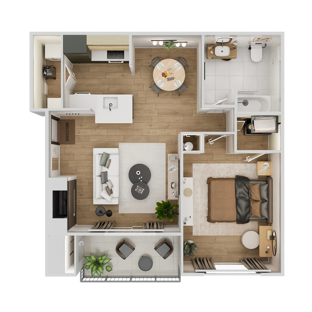 Floor plan layout for A6