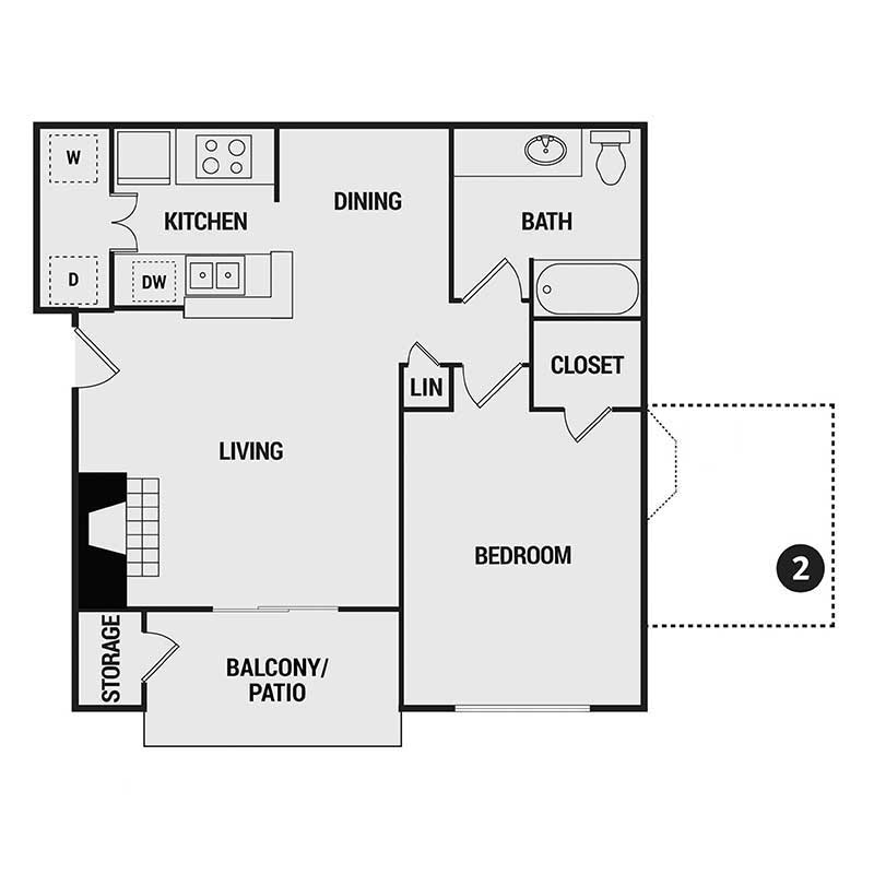 Floor plan layout for A7