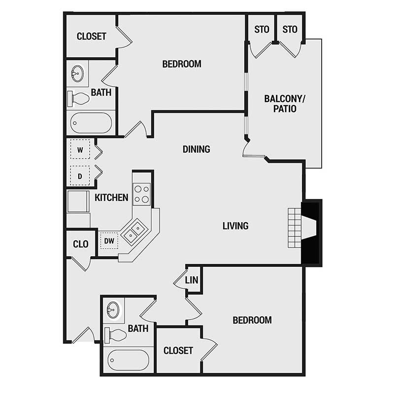 Floor plan layout for C2