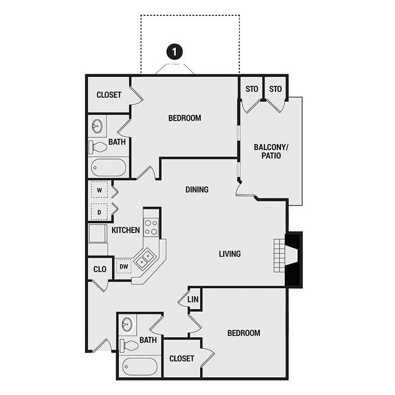Floor plan layout for C3