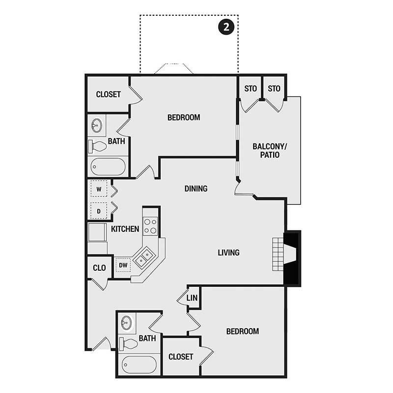 Floor plan layout for C4