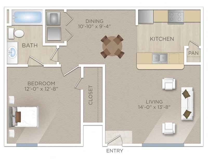 Floor plan layout for The Guadalupe